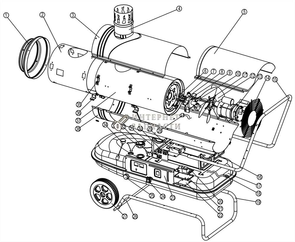 kerosene heater parts diagram