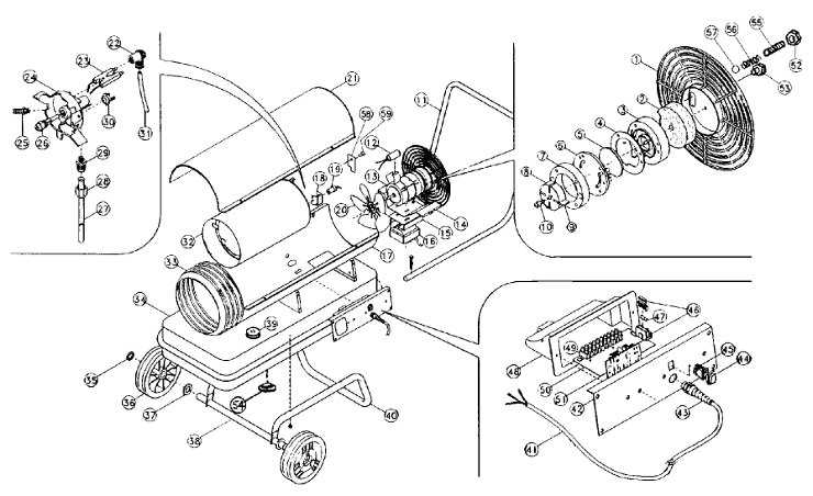 kerosene heater parts diagram