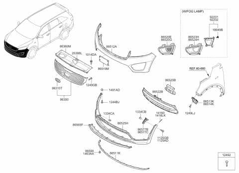 kia sorento body parts diagram