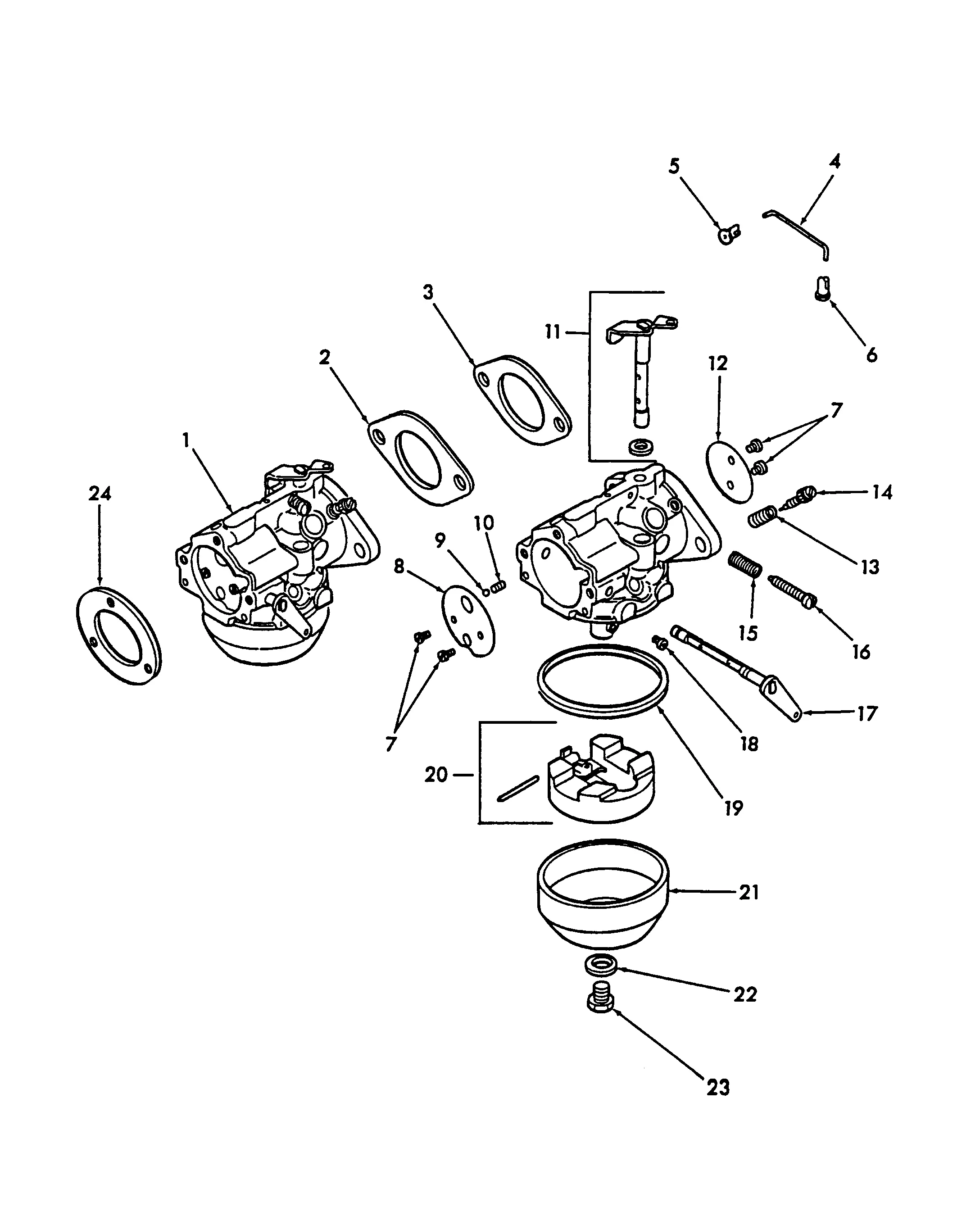 kohler carburetor parts diagram