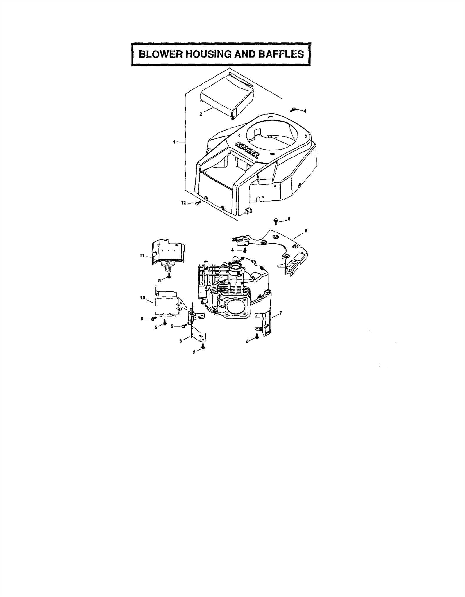 kohler lawn mower parts diagram