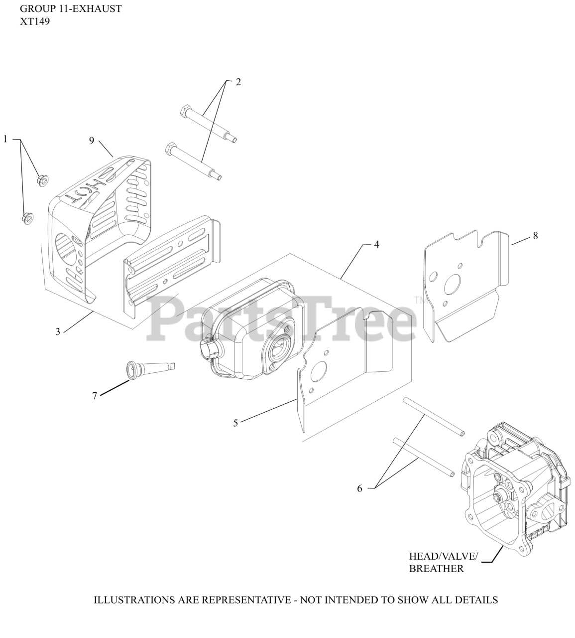 kohler xt 6 parts diagram