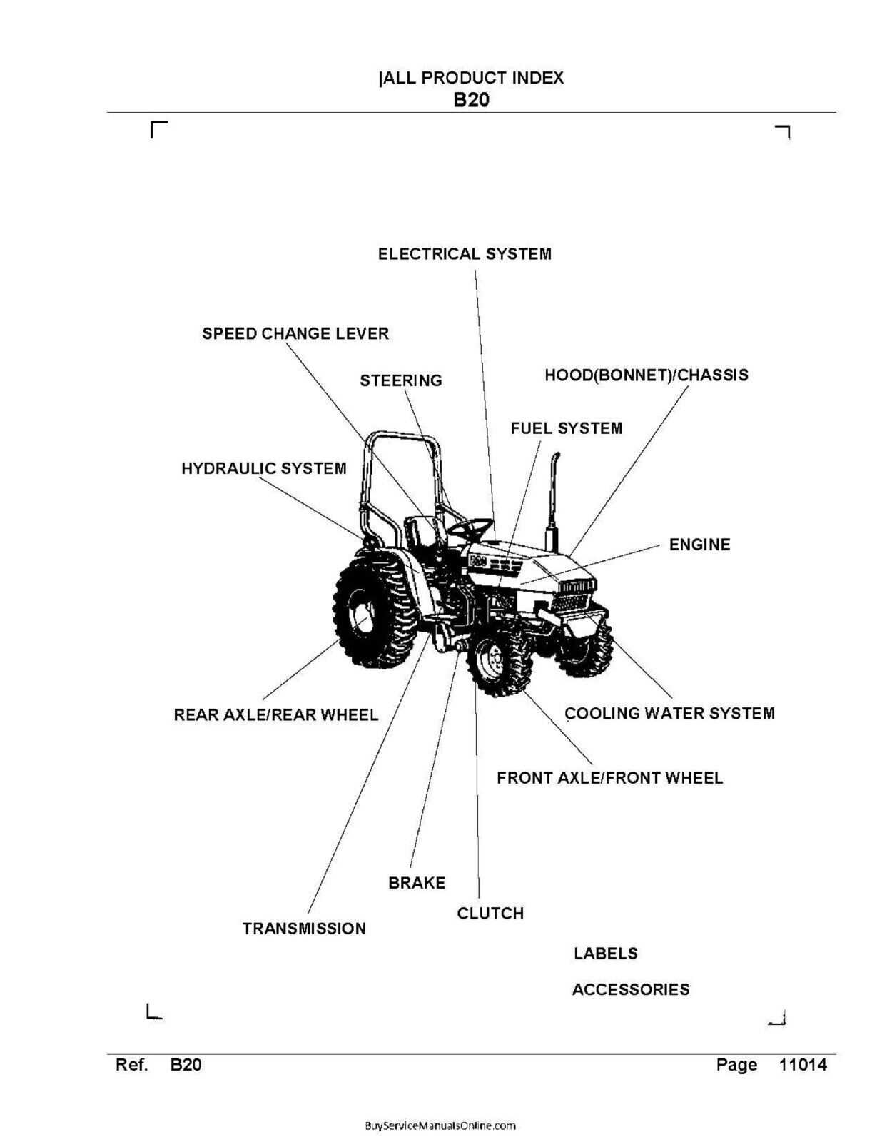 kubota b2601 parts diagram