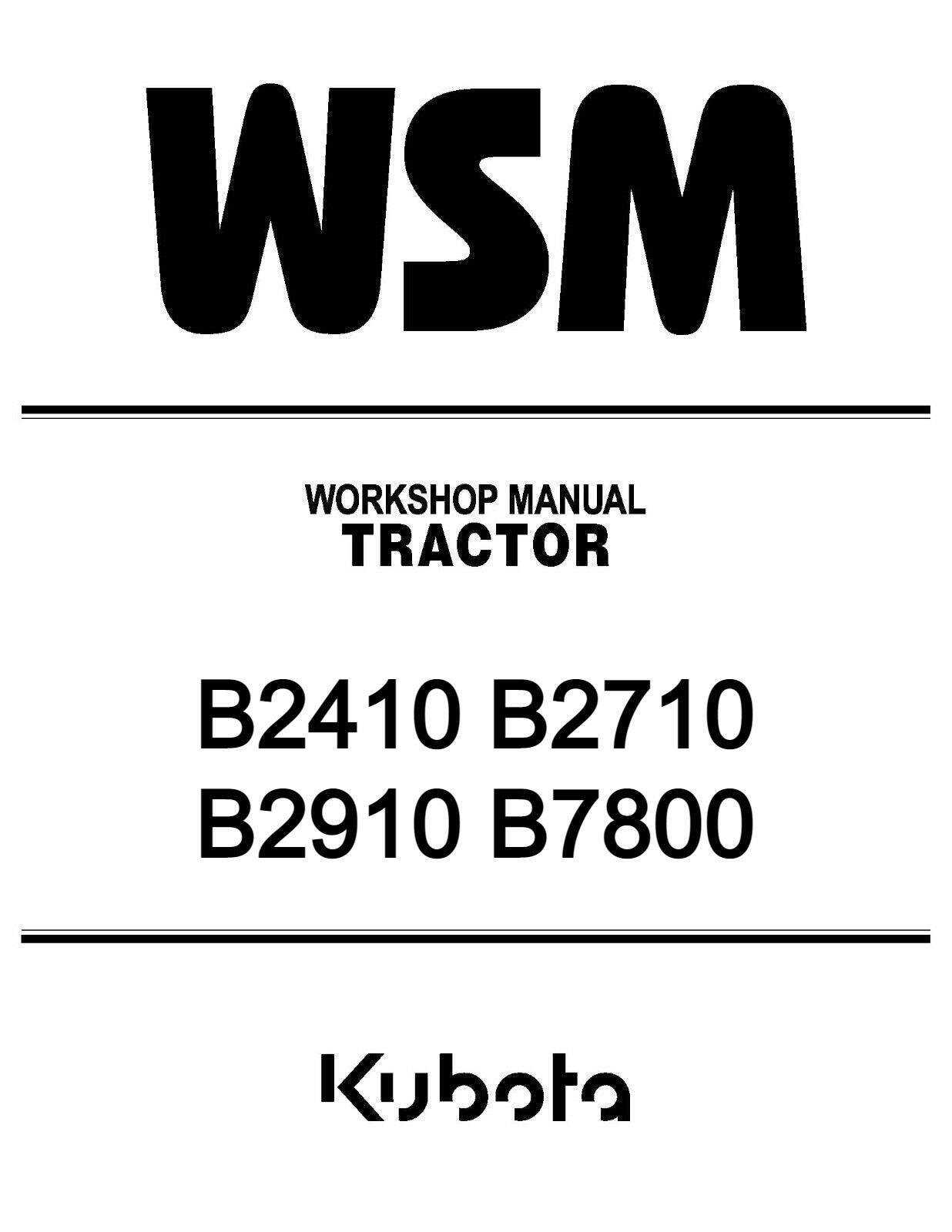 kubota b2710 parts diagram