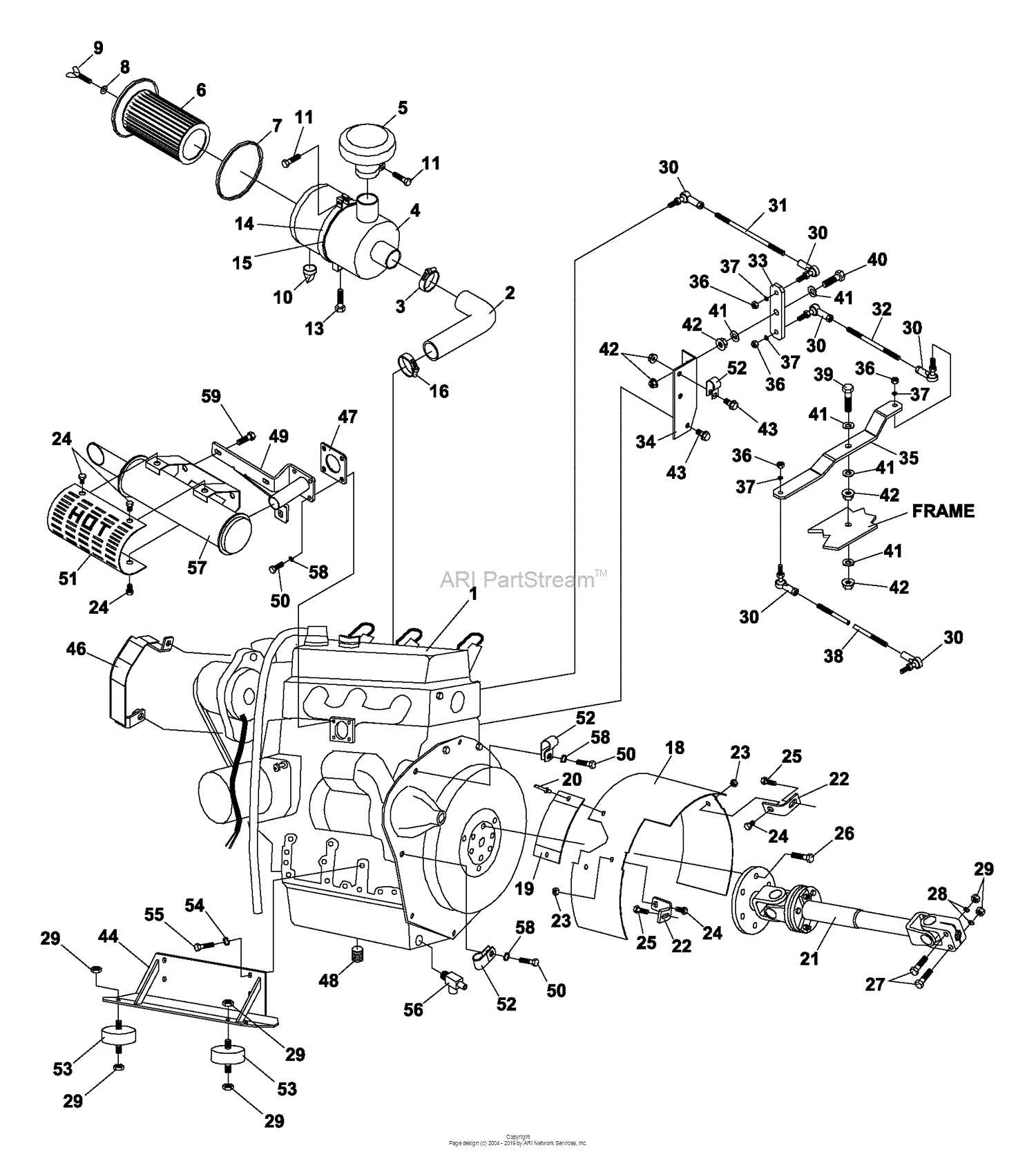 kubota d1105 engine parts diagram