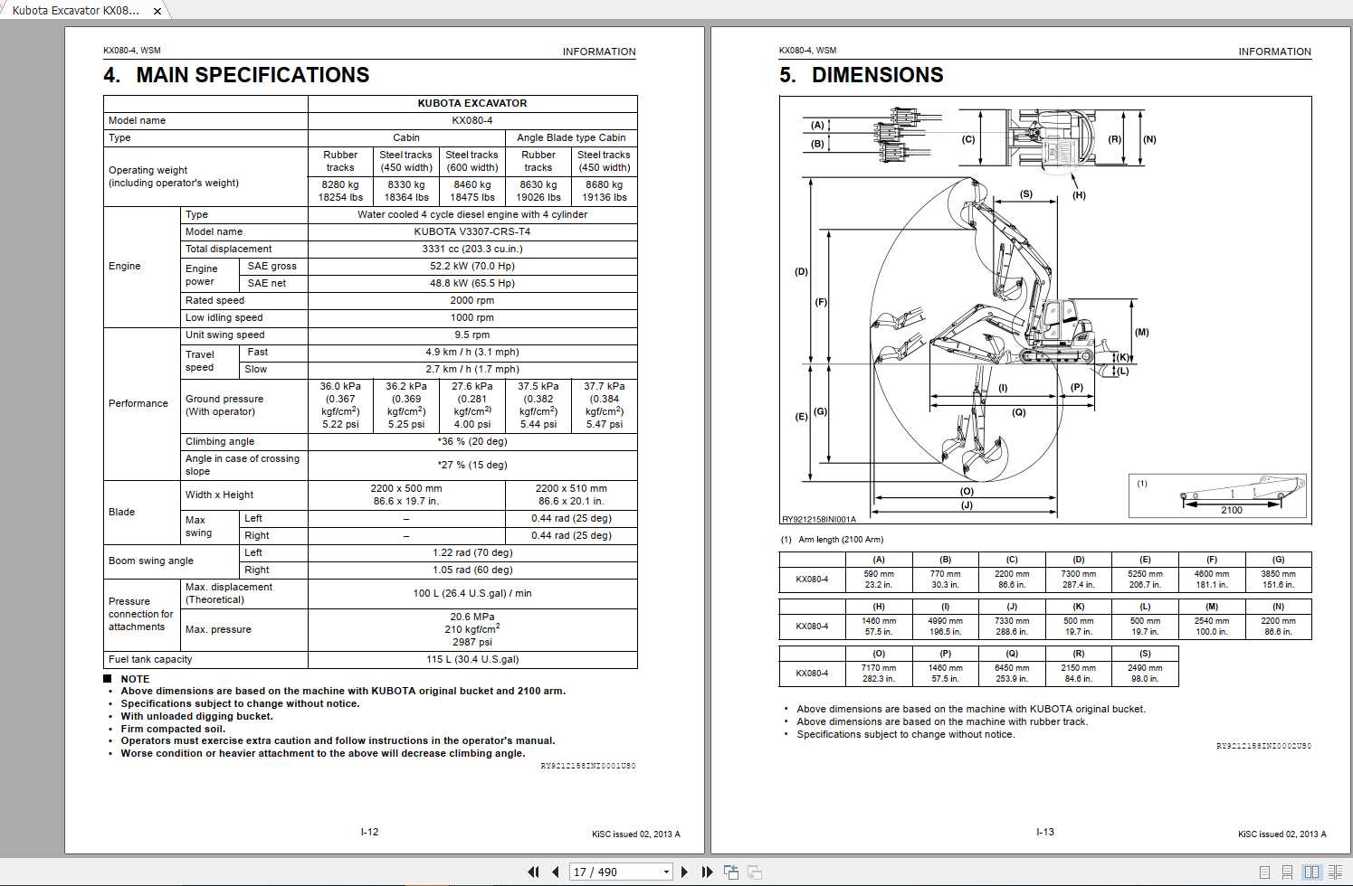 kubota kx080 4 parts diagram