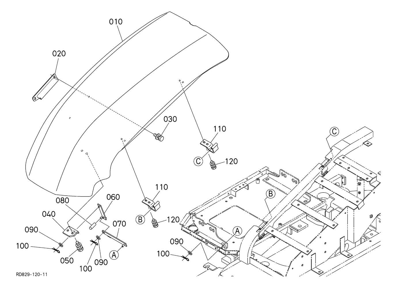 kubota kx080 4 parts diagram