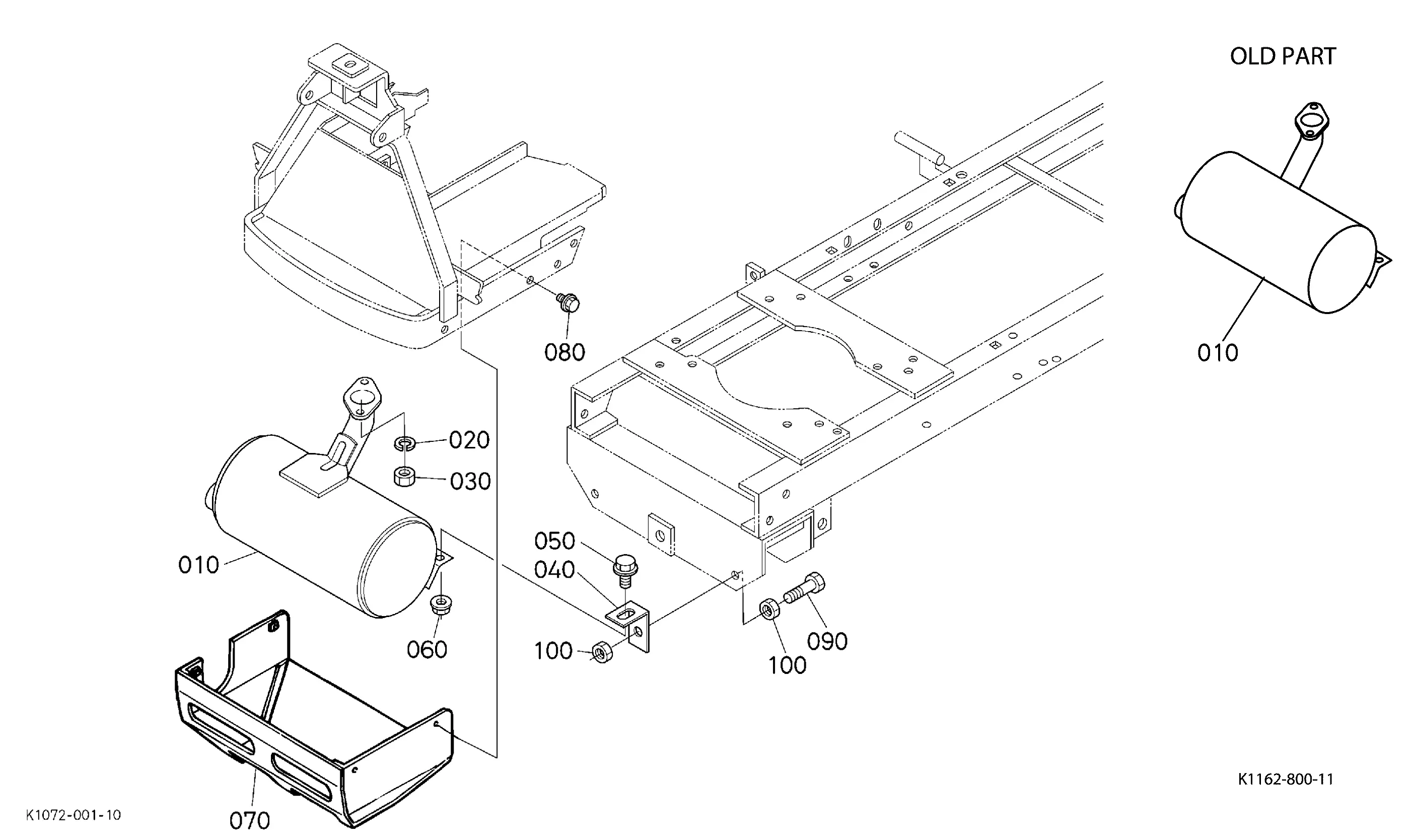 kubota t1670 parts diagram