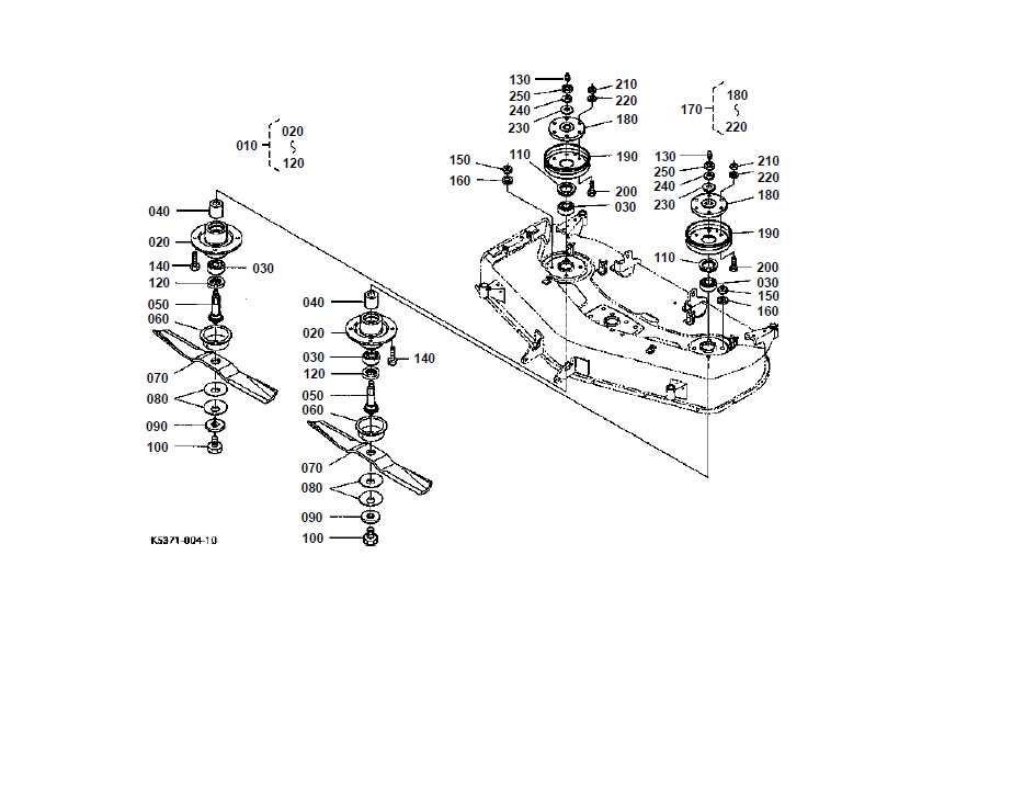 kubota zd1211 deck parts diagram