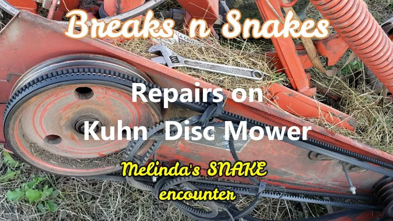 kuhn disc mower parts diagram