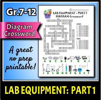 lab equipment part 1 diagram crossword