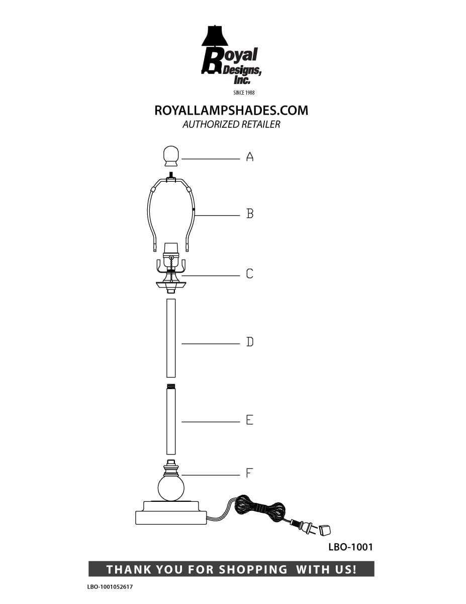 lamp shade parts diagram