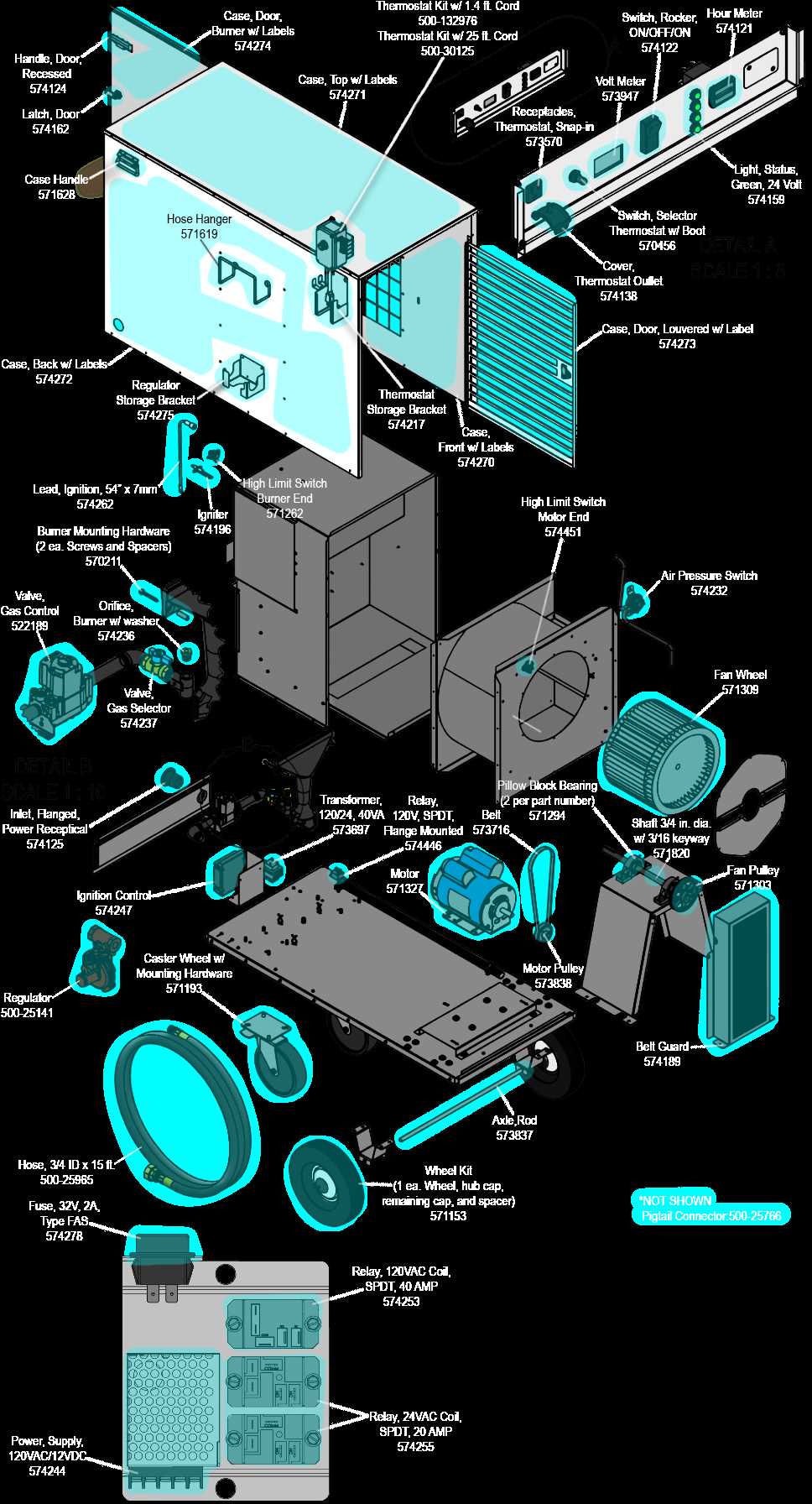 lb white heater parts diagram