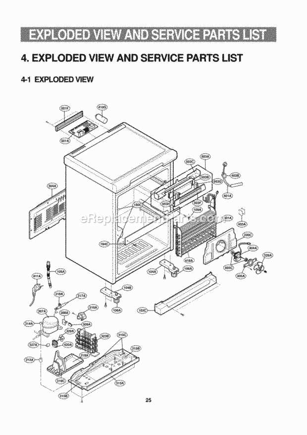 lg fridge freezer parts diagram