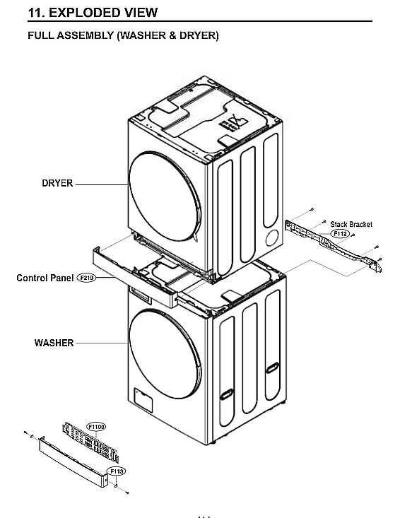 lg front load washing machine parts diagram