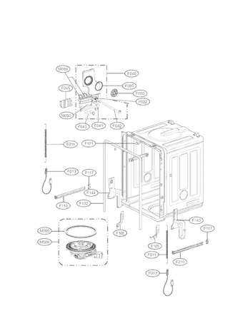 lg inverter direct drive dishwasher parts diagram