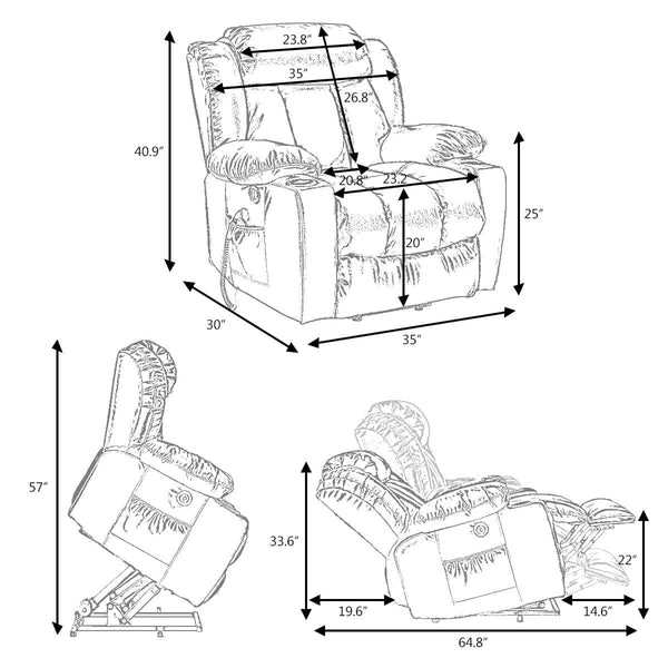 lift chair parts diagram