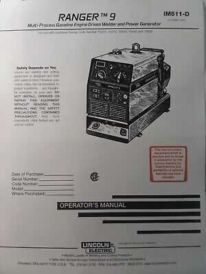 lincoln ranger 9 parts diagram