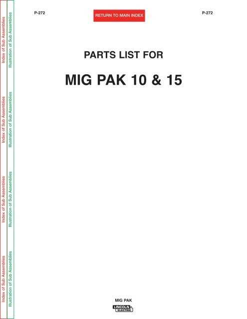 lincoln weld pak 100 parts diagram