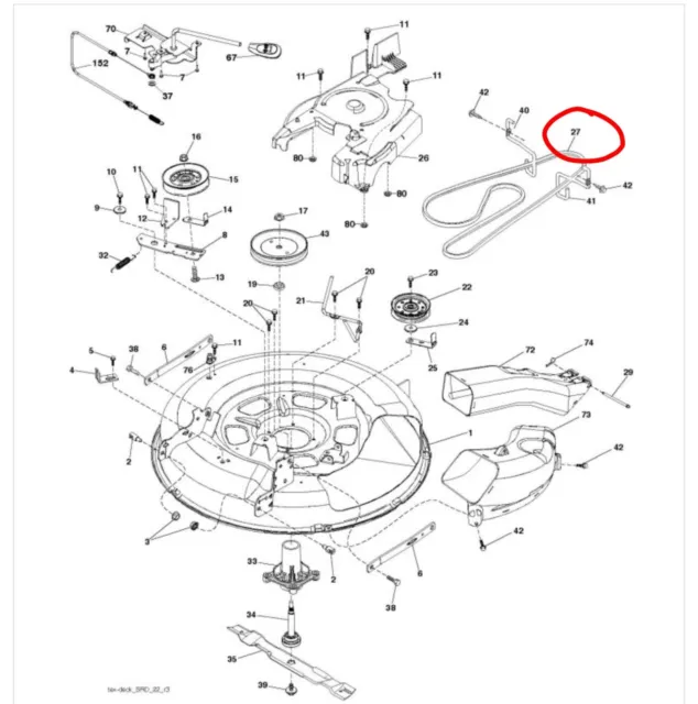 lth130 parts diagram