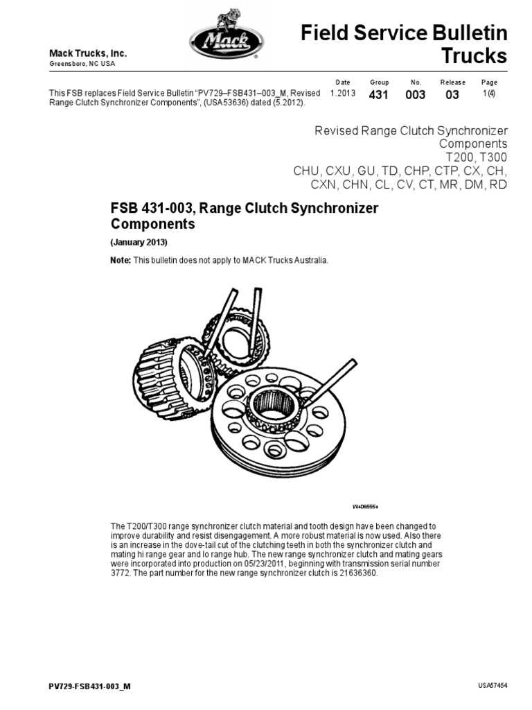 mack t2180 transmission parts diagram