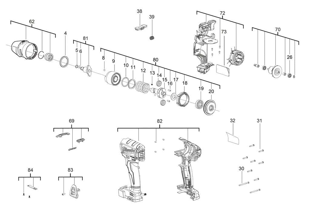 makita impact driver parts diagram