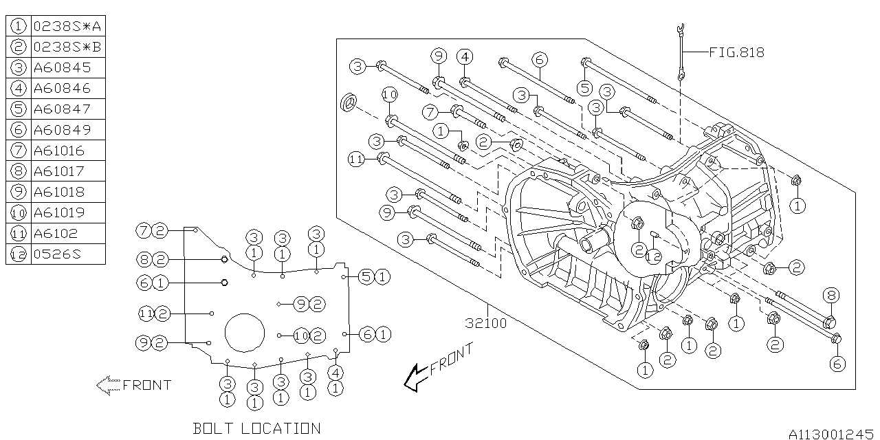 manual transmission parts diagram