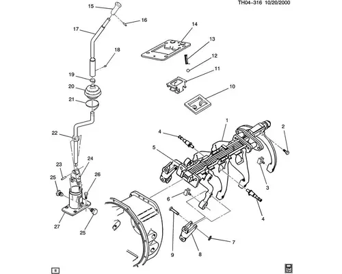 manual transmission parts diagram