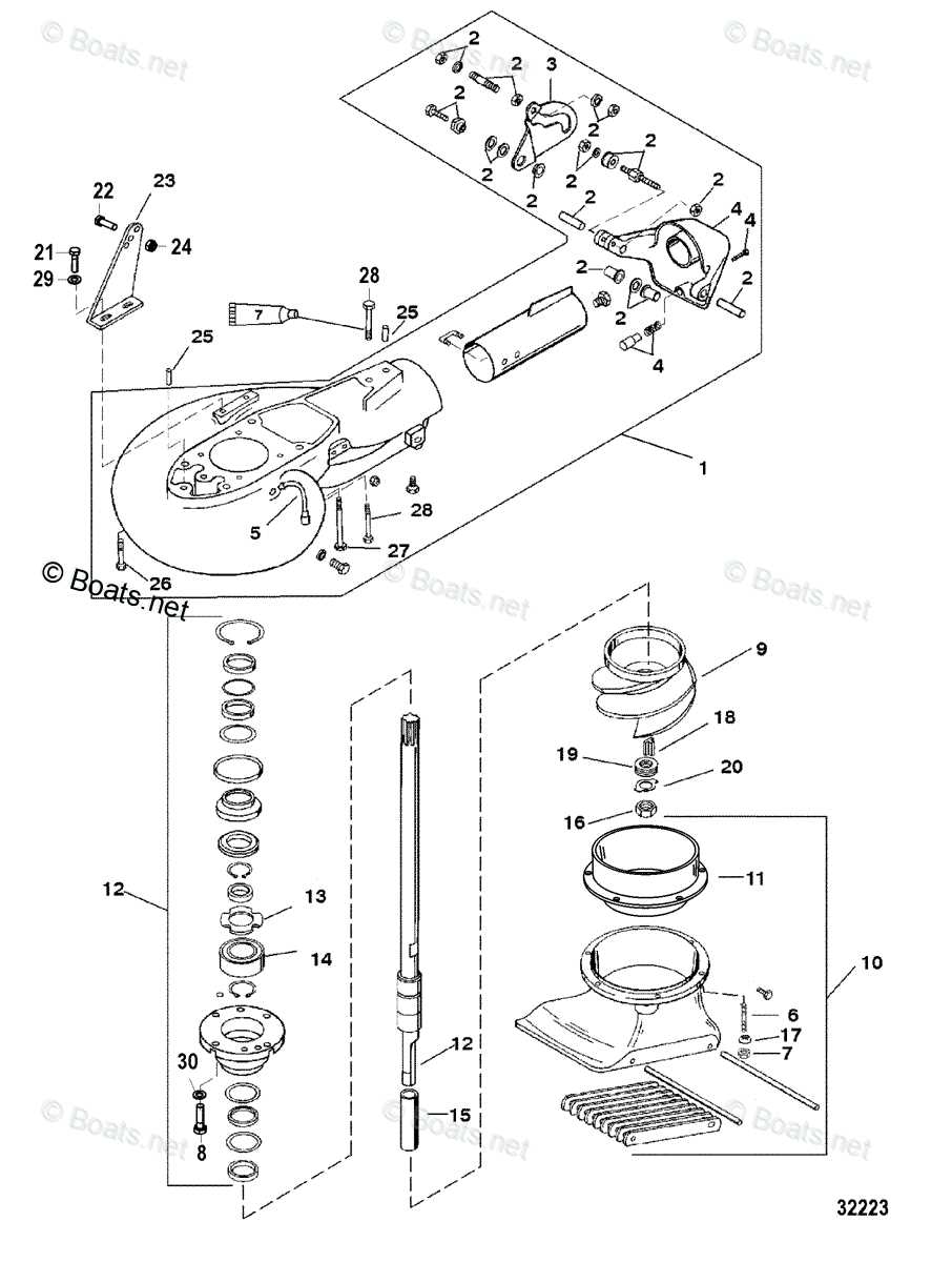 mariner outboard parts diagram