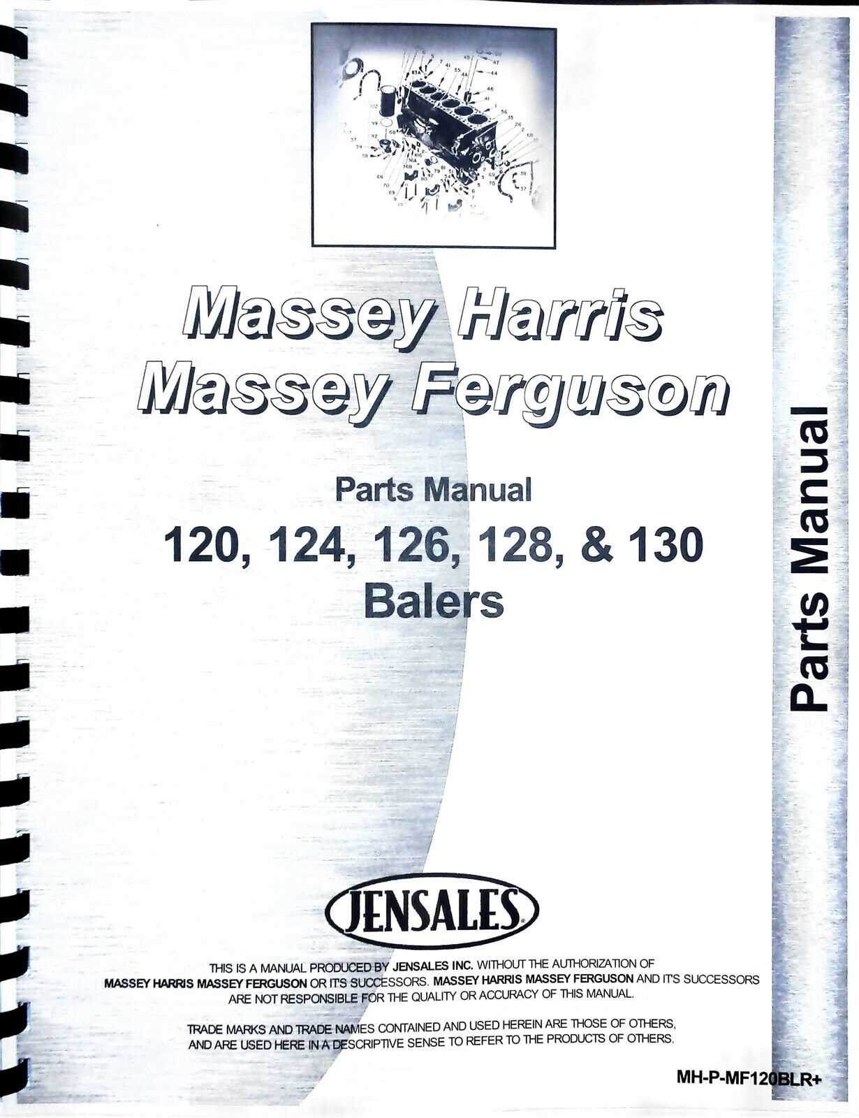 massey ferguson 120 baler parts diagram