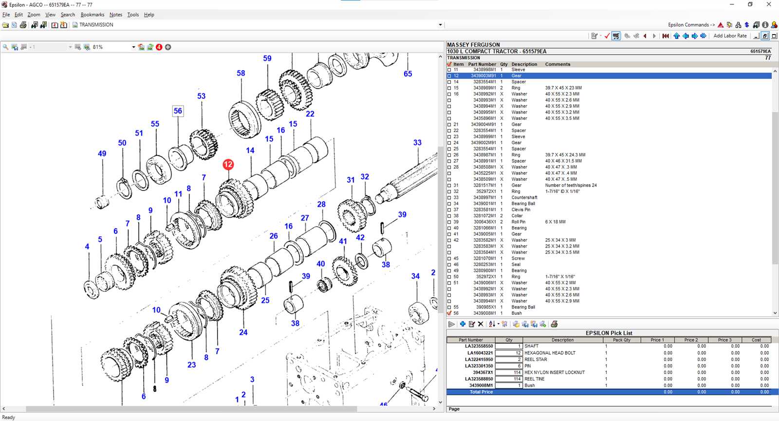 massey ferguson 250 parts diagram