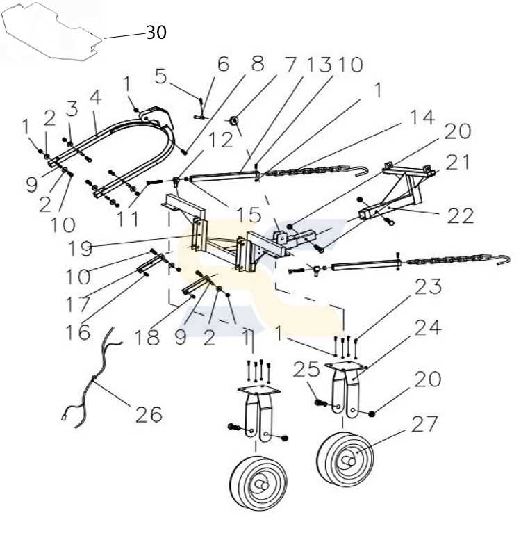 massimo snow blower parts diagram