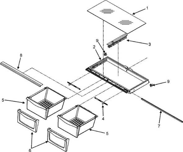 maytag fridge parts diagram