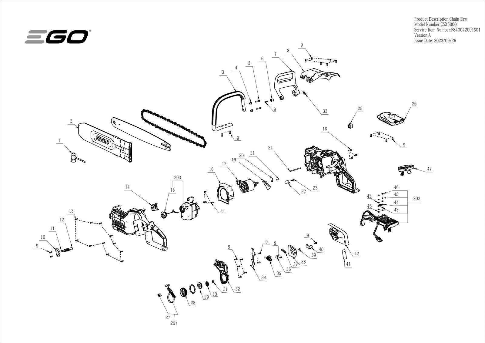 mcculloch mini mac 35 chainsaw parts diagram