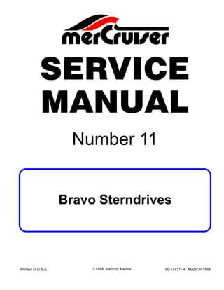 mercruiser bravo 1 parts diagram