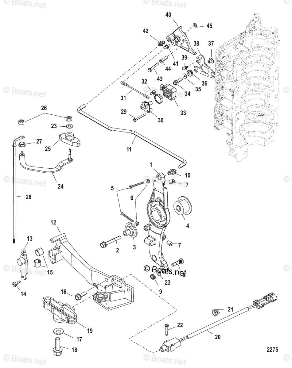 mercury optimax 225 parts diagram