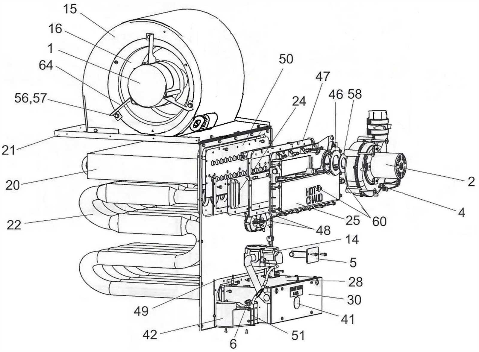 miller furnace parts diagram