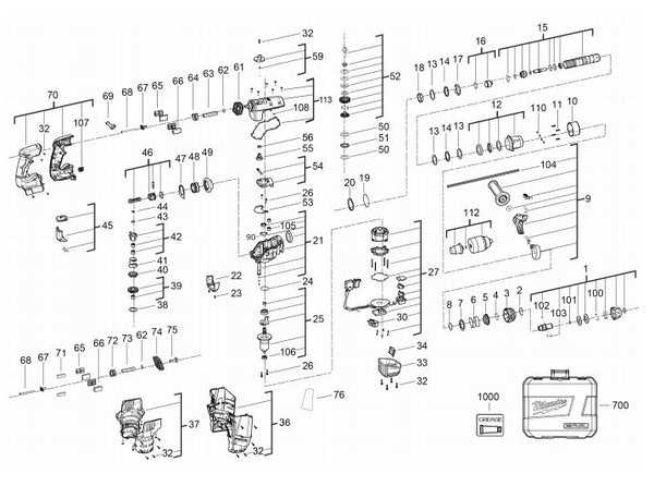 milwaukee parts diagrams