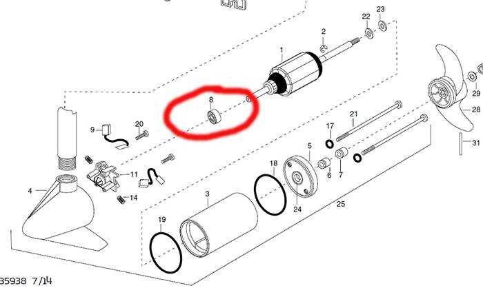 minn kota endura max 55 parts diagram