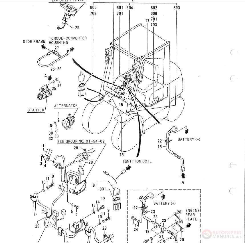 mitsubishi forklift parts diagram