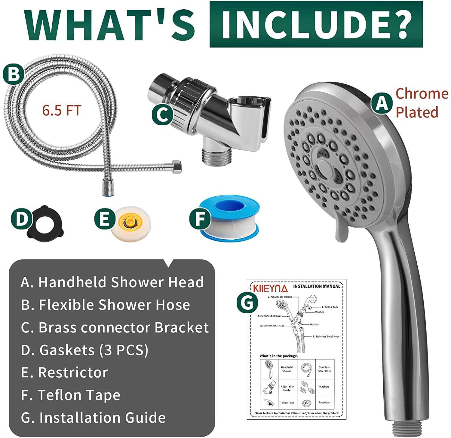 moen handheld shower head parts diagram