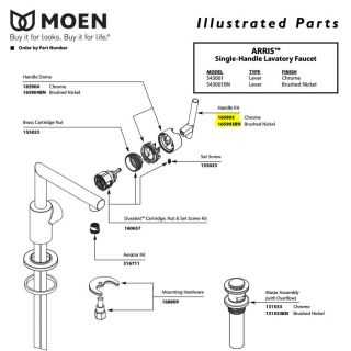 moen shower faucet parts diagram