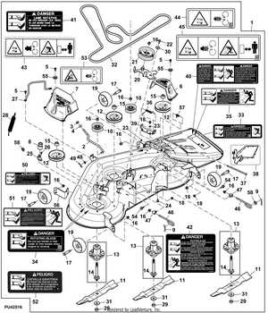 mower deck parts diagram