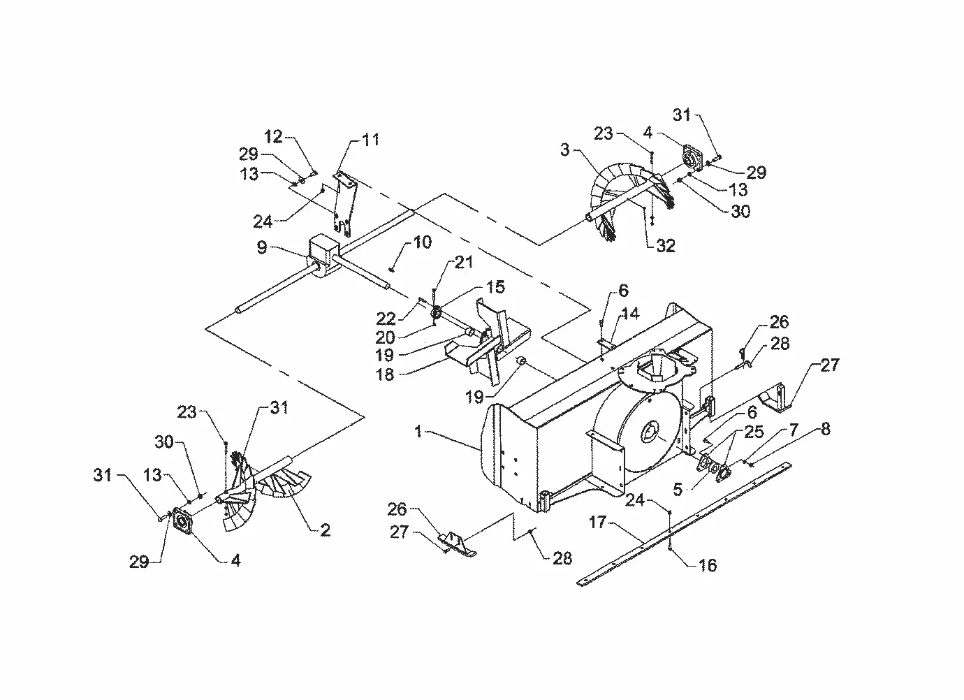 mtd snow blower parts diagram