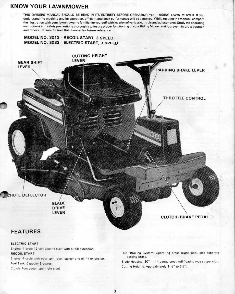 murray 30 inch riding mower parts diagram