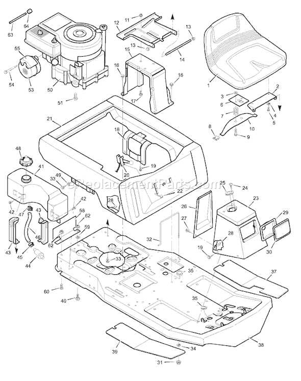 murray 30 inch riding mower parts diagram