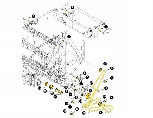 new holland 7090 baler parts diagram