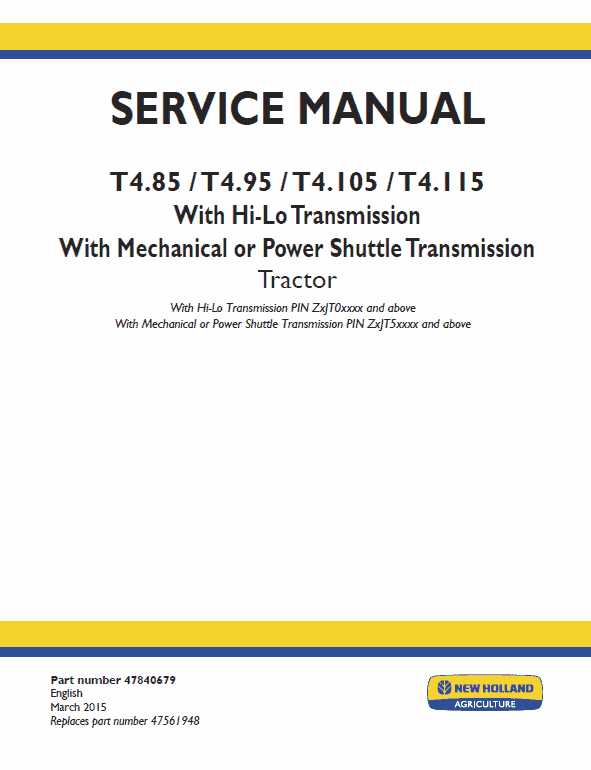 new holland t4 75 parts diagram