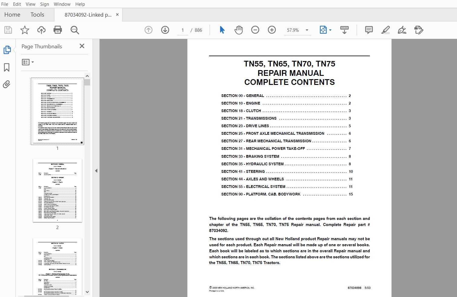 new holland tn75d parts diagram