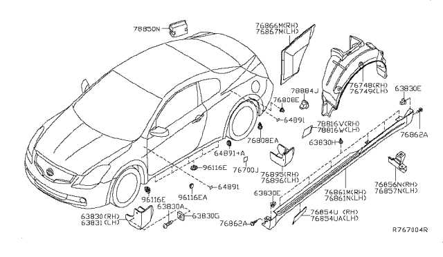 nissan parts diagram